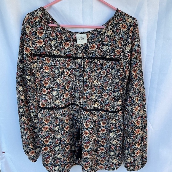 Knox Rose Tops - KNOX ROSE PHEASANT BLOUSE SIZE S